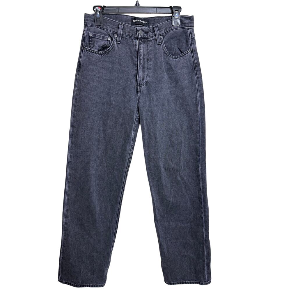 Denim Forum The '90s Iggy Lo-Rise Baggy Jeans in Washed Black Size 26